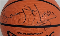 Larry Johnson Autographed Spalding Basketball w/ Beckett LOA
