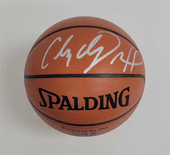 Clyde Drexler Autographed Spalding Basketball Beckett