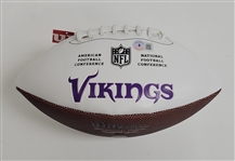 Lot of 2 Danielle Hunter & Keith Millard Autographed Footballs Beckett