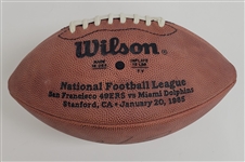 Dan Marino Autographed Super Bowl XIX Football Beckett