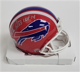 Andre Reed Autographed & HOF Inscribed Buffalo Bills Mini Helmet Beckett