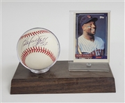 Kirby Puckett Autographed OAL Baseball w/ Card Beckett LOA