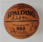 2004 NBA All-Stars Autographed Spalding Basketball w/ Kobe Beckett LOA