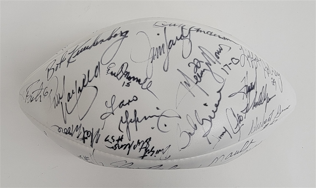 1972 Miami Dolphins Team Signed Football w/ Beckett LOA