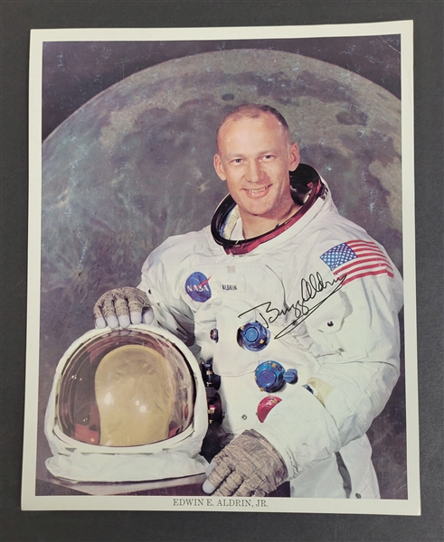 Buzz Aldrin Autographed 8x10 Photo w/ Beckett LOA