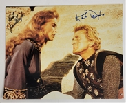 Kirk Douglas & Janet Leigh Dual Autographed 8x10 Photo w/ Beckett LOA