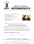 Kirk Douglas & Janet Leigh Dual Autographed 8x10 Photo w/ Beckett LOA