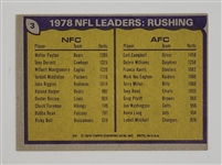 Walter Payton & Earl Campbell Dual Autographed 1979 Topps Card w/ Beckett LOA
