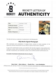 Lot of 4 Autographed Baseball 8x10 Photos & 1 Postcard w/ Billy Martin Beckett