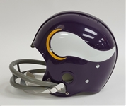 Fran Tarkenton Double Autographed & Multi-Inscribed Minnesota Vikings Full Size Throwback Replica Helmet Beckett