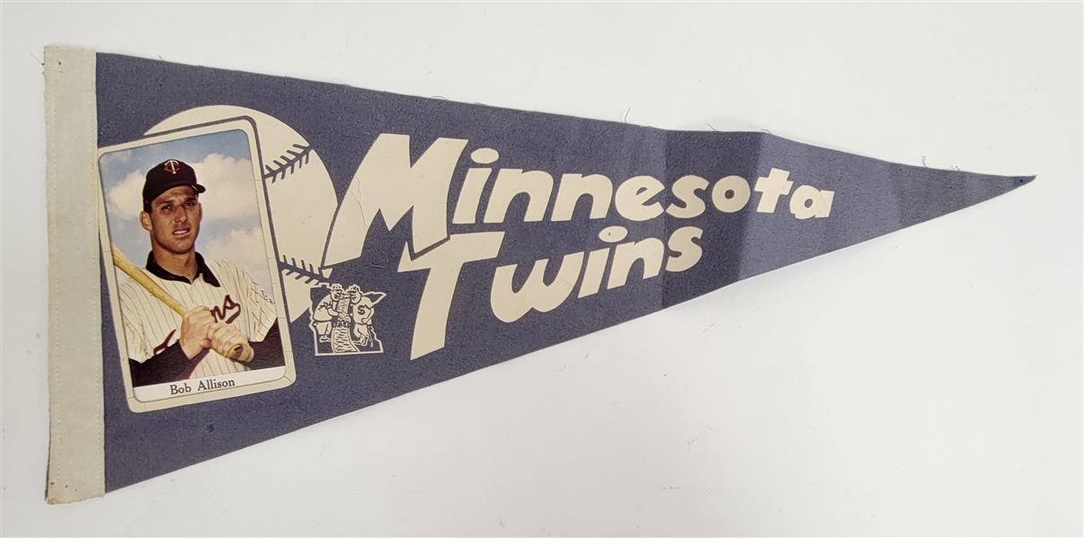 Bob Allison Vintage Minnesota Twins Photo Pennant