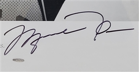 Michael Jordan Autographed & Framed Wings Poster Signed by Jordan in August 1998 w/ UDA COA