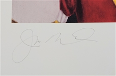 Joe Montana Autographed 24x28 Lithograph LE #381/595 w/ Beckett LOA