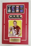 Joe Montana Autographed Matted 8x10 Photo Display w/ Replica Rings Beckett LOA