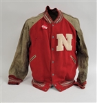 Mick Tingelhoff Autographed & Framed Cut & Handwritten Letter w/ Autographed 1959 Nebraska Letterman Jacket Beckett