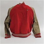 Mick Tingelhoff Autographed & Framed Cut & Handwritten Letter w/ Autographed 1959 Nebraska Letterman Jacket Beckett