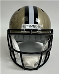 Drew Brees Autographed & Inscribed New Orleans Saints Full Size Replica Helmet w/Beckett Authentication