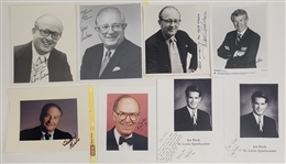 Lot of 27 Sports Announcers, Writers, & Executives Autographed 8x10 Photos w/ Detailed Letter of Provenance
