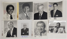 Lot of 27 Sports Announcers, Writers, & Executives Autographed 8x10 Photos w/ Detailed Letter of Provenance