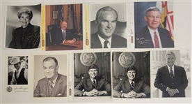 Lot of 34 Governors Autographed 8x10 Photos w/ Detailed Letter of Provenance