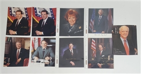 Lot of 34 Governors Autographed 8x10 Photos w/ Detailed Letter of Provenance