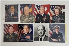 Lot of 47 Generals & Admirals Autographed 8x10 Photos w/ Detailed Letter of Provenance