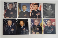 Lot of 46 Generals & Admirals Autographed 8x10 Photos w/ Detailed Letter of Provenance