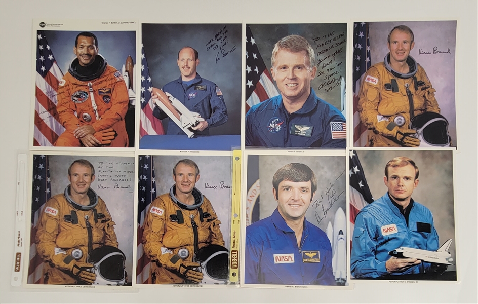 Lot of 31 Astronauts Autographed 8x10 Photos w/ Detailed Letter of Provenance
