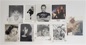 Lot of 17 Singers & Musicians Autographed 8x10 Photos w/ Detailed Letter of Provenance