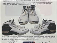 Kobe Bryant 2002-03 Los Angeles Lakers Game Used Shoes Photo Matched w/ Sports Investors Authentication *Only Known Photo Matched Air Jordan's*