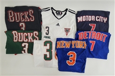 Lot of 7 Brandon Jennings Authentic NBA Jerseys