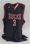 Lot of 7 Brandon Jennings Authentic NBA Jerseys