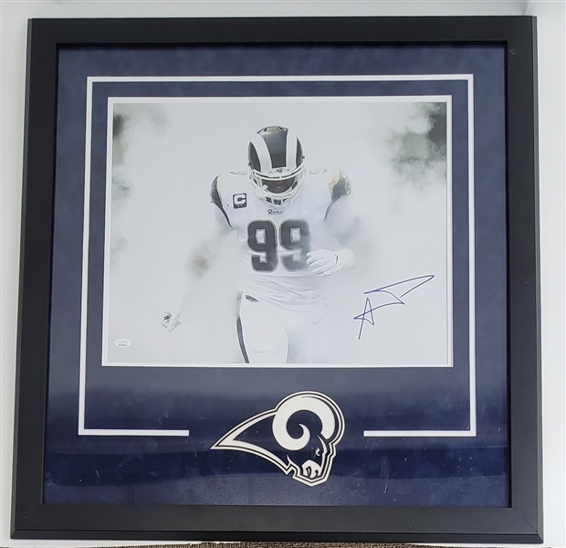 Aaron Donald Autographed & Framed 16x20 Photo JSA