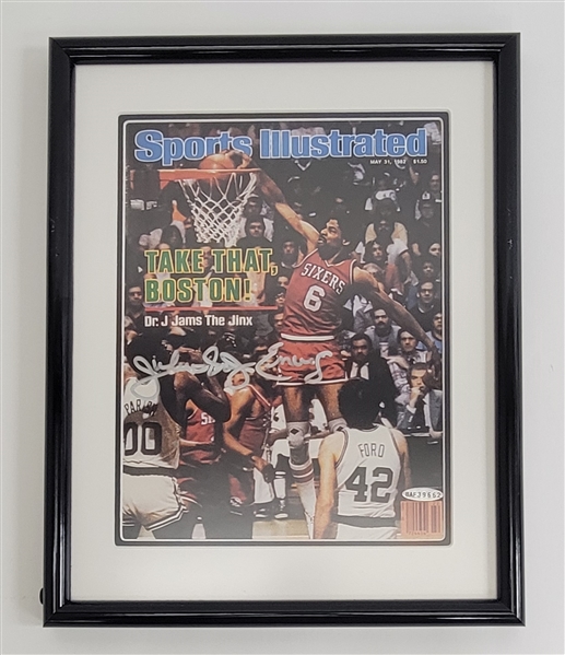 Julius Erving Autographed & Framed Sports Illustrated Cover UDA