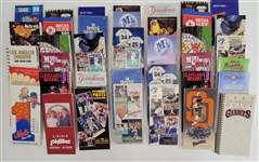 Complete Set of 1989 Baseball Media Guides + Extra AL Set