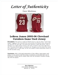 LeBron James 2005-06 Cleveland Cavaliers Game Used Jersey w/ Dave Miedema LOA