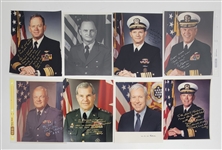 Lot of 50 Generals & Admirals Autographed 8x10 Photos w/ Letter of Provenance