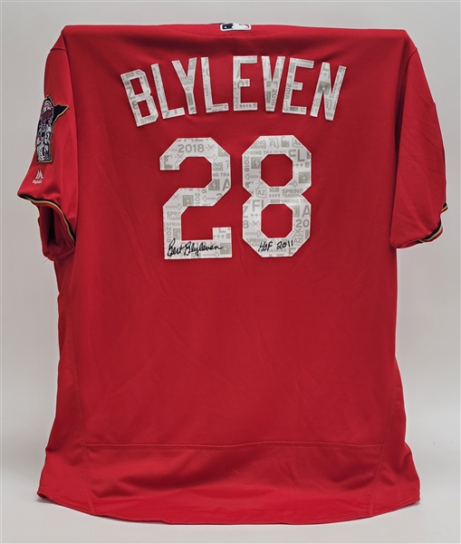 2018 Bert Blyleven Coaches Used Minnesota Twins Spring Training Jersey Signed w/Blyleven Signed Letter of Provenance 
