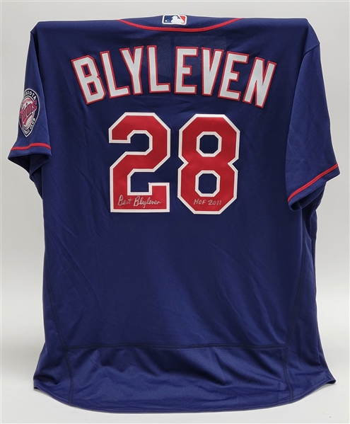 2020 Bert Blyleven Coaches Used Signed Minnesota Twins Spring Training Jersey w/Blyleven Signed Letter of Provenance 