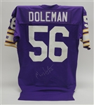 Chris Doleman Autographed & HOF Inscribed Authentic Minnesota Vikings Throwback Jersey Beckett