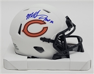 Mike Singletary Autographed & HOF Inscribed Chicago Bears Lunar Eclipse Mini Helmet JSA