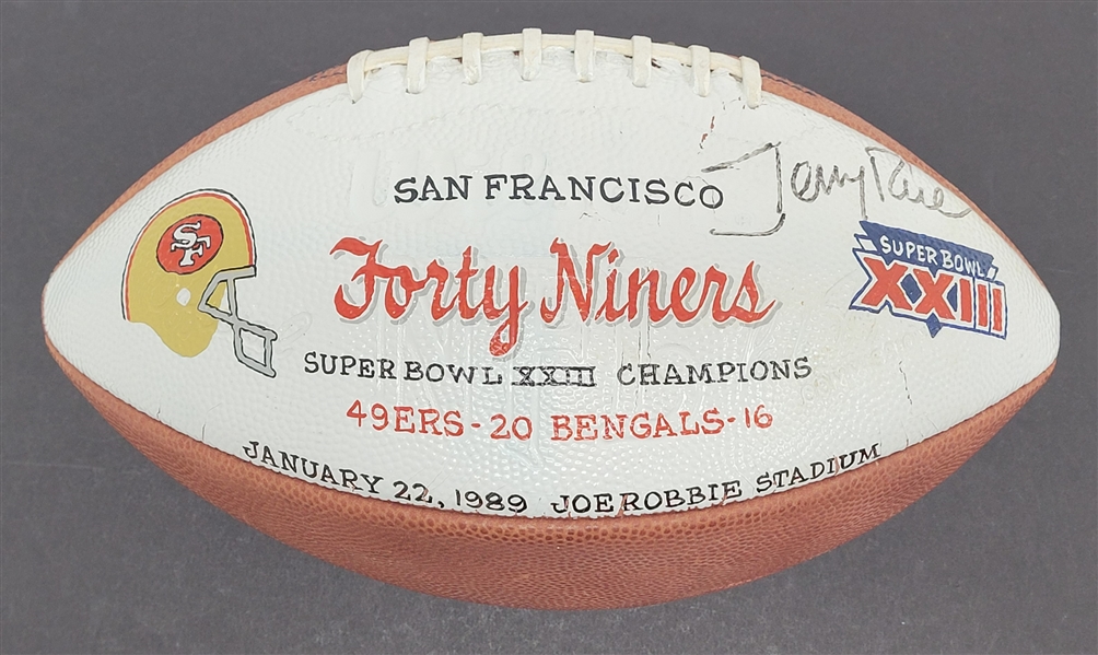 Jerry Rice Autographed San Francisco 49ers Football w/ Beckett LOA