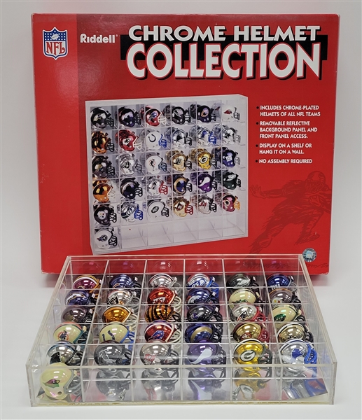 Riddell 31 Piece Chrome NFL Mini Helmet Collection
