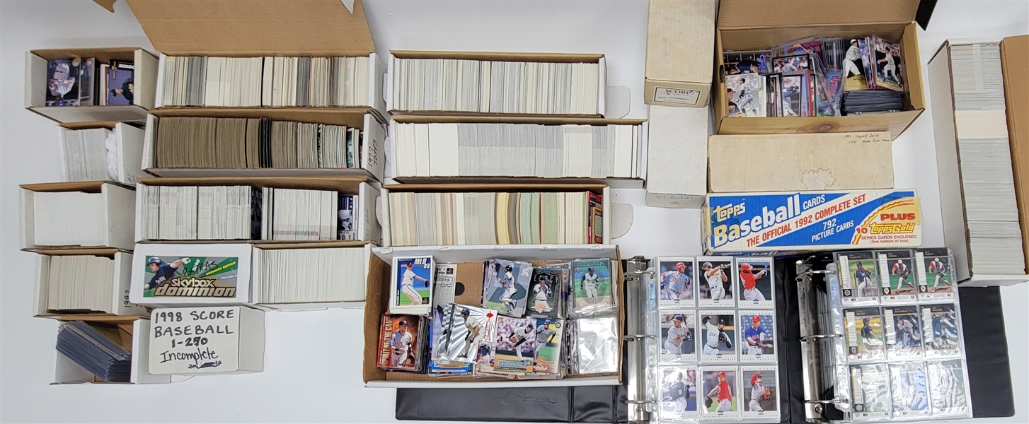 Collection of Miscellaneous Incomplete Baseball Card Sets