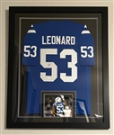 Darius Leonard Autographed & Framed Custom Jersey JSA