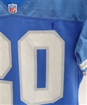 Barry Sanders 1992 Detroit Lions Game Used Jersey w/ Dave Miedema LOA
