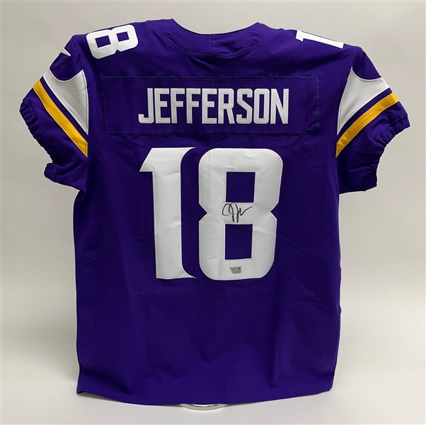 Justin Jefferson Autographed Minnesota Vikings Authentic Nike Vapor Elite FUSE Jersey