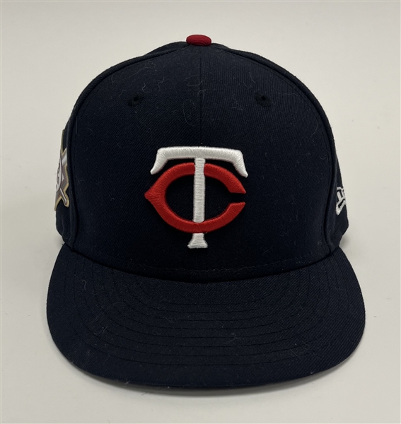 Taylor Rogers 2021 Minnesota Twins Game Used Jackie Robinson Day Hat MLB