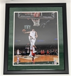 Giannis Antetokounmpo Autographed & Framed 16x20 Photo Steiner