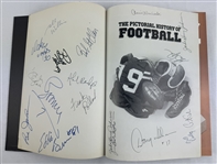 1987 "The Pictorial History of Football" Autographed Hard Cover Book w/ 84 Signatures Including Reggie White & Jim Brown
